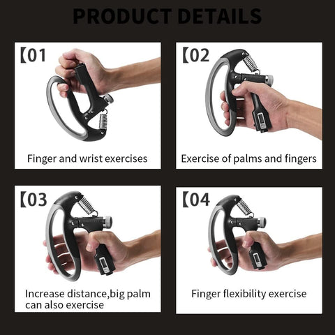 Hand Exercisers Adjustable Counting Grip