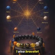 Natural Beads Om Bracelet