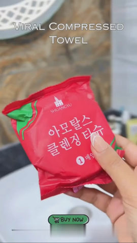 10 Pcs Compressed Bath Towel Tablets